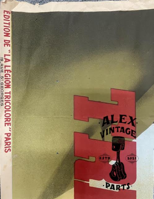 AFFICHE ¨Légion tricolore – Devant l’histoire tu ne seras pas un héros anonyme 1942¨