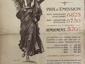 AFFICHE ¨Pour la Victoire – Banque Suisse & Française¨