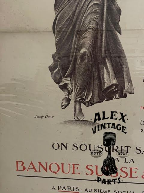 AFFICHE ¨Pour la Victoire – Banque Suisse & Française¨