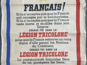 AFFICHE ¨Français ! Engage toi dans la légion tricolore ! 1942¨