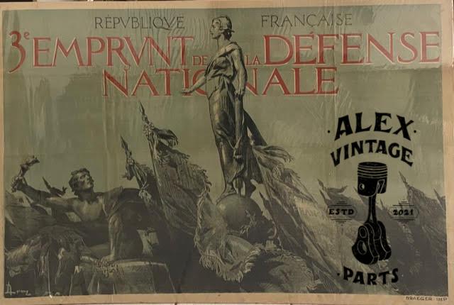 AFFICHE ¨3eme emprunt de la Défense nationale – République Française¨