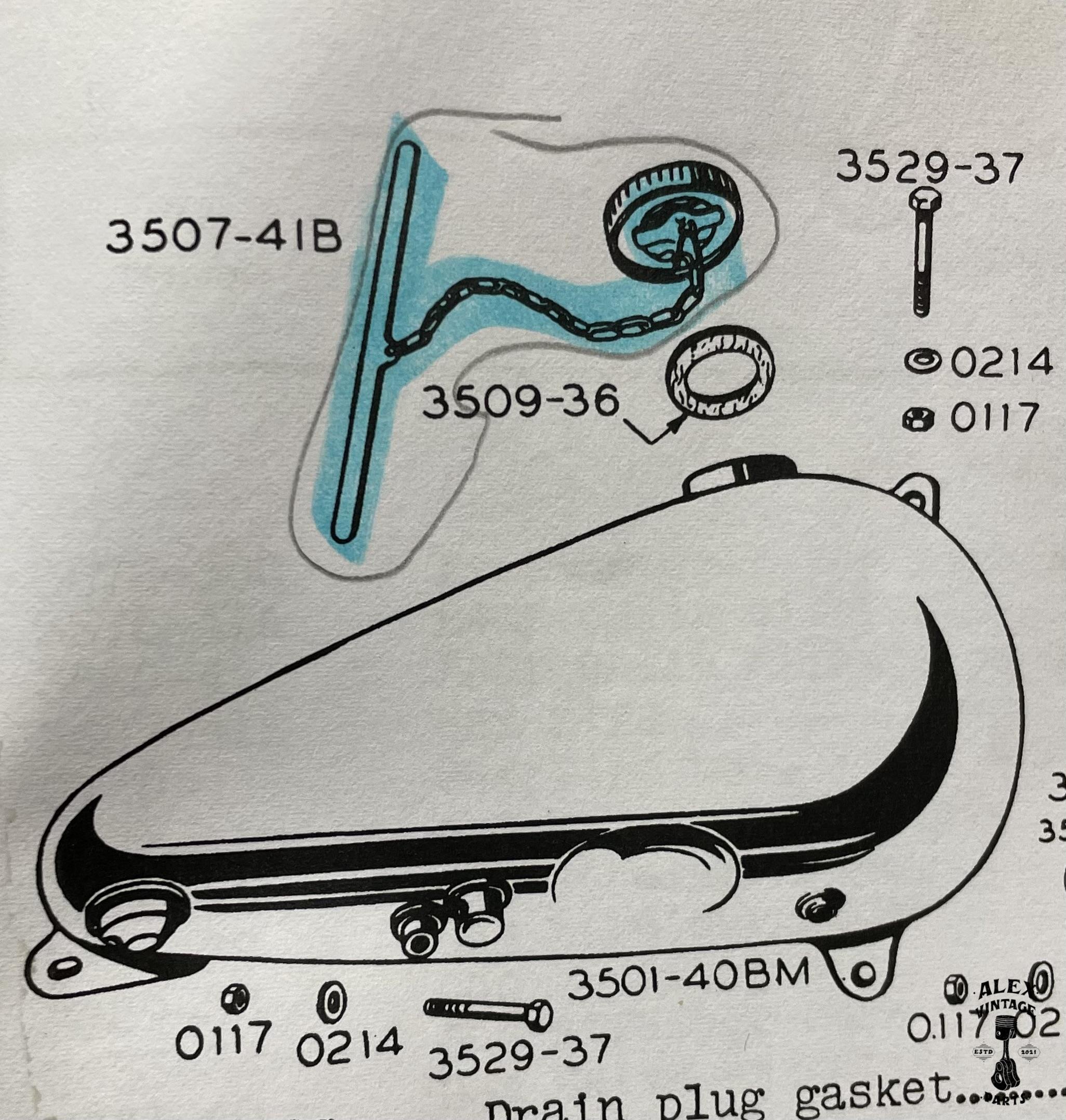 Bouchon Essence NOS Harley-Davidson