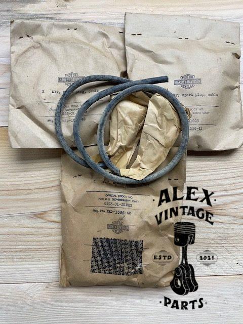 Ensembles fils de bougie NOS Harley-Davidson WLA