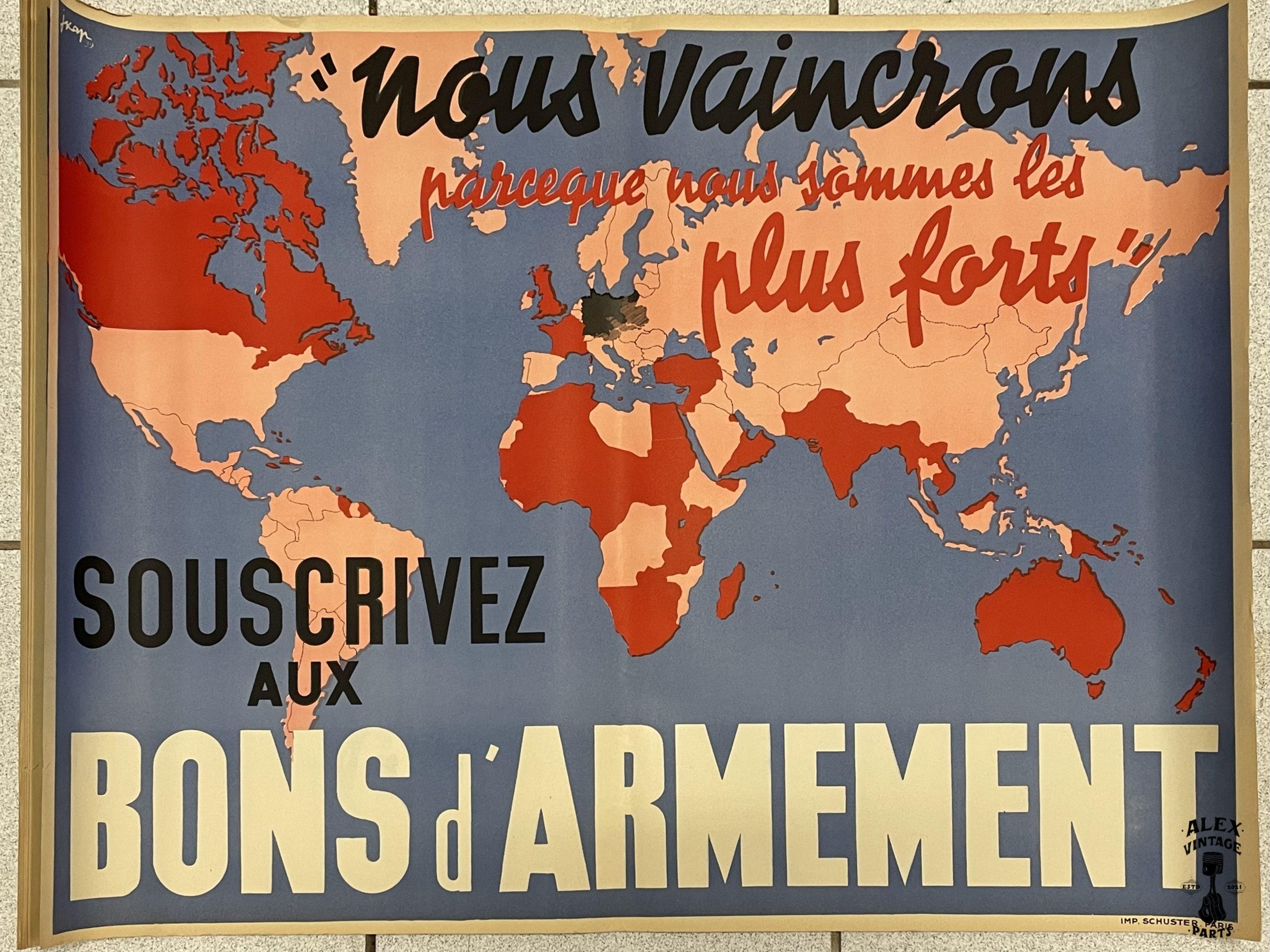 AFFICHE -« Nous vaincrons parce que nous sommes les plus forts »
