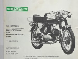 Affichette Moto CASAL