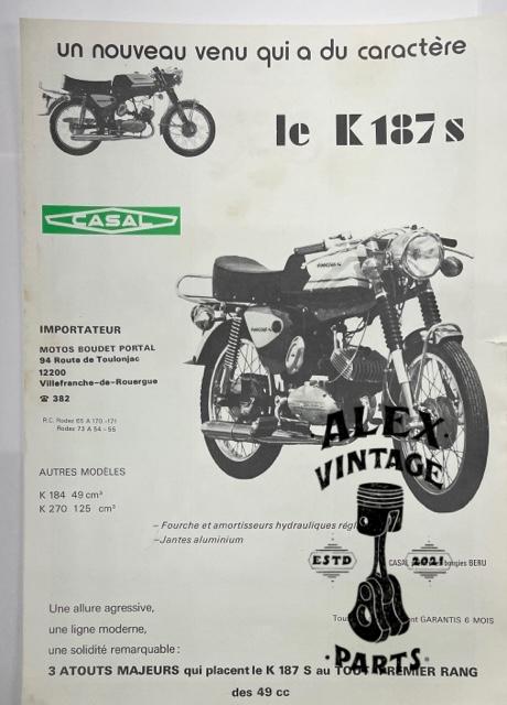 Affichette Moto CASAL