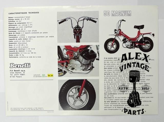 Affichette BENELLI 50 Magnum