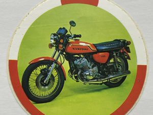 Autocollant Kawasaki 500 mach III H1 – B 1972