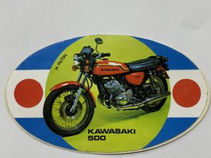Autocollant Kawasaki 500 mach III H1- B