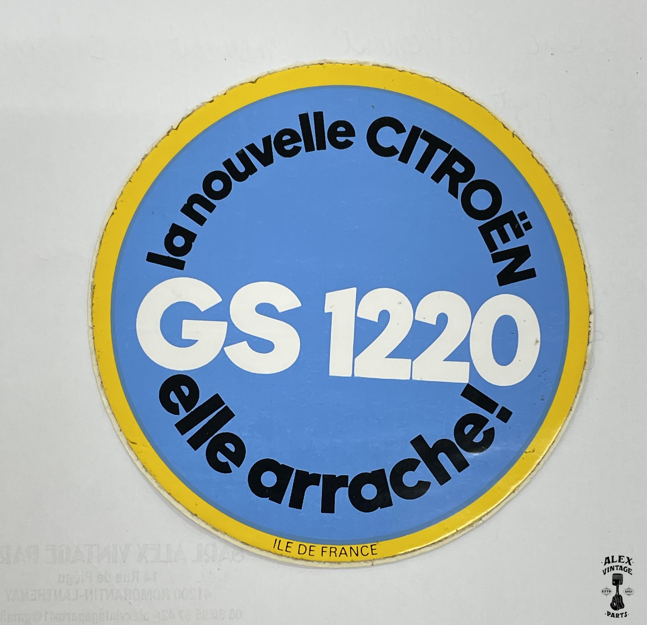 Autocollant Citröen GS 1220