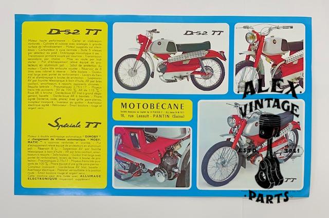 Dépliant Motobécane D52 TT Spéciale TT