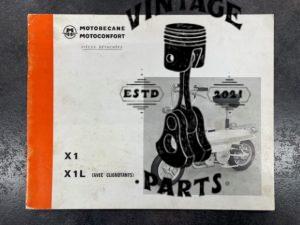 Motobécane catalogue pièce détachées X1 X1L