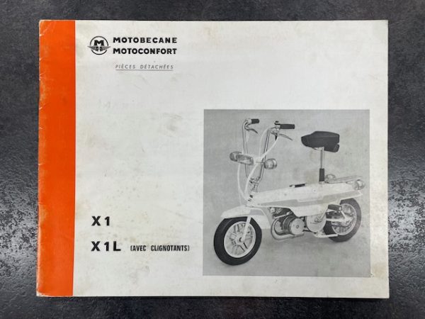 Motobécane catalogue pièce détachées X1 X1L