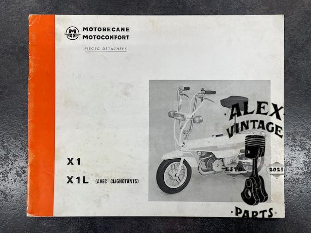 Motobécane catalogue pièce détachées X1 X1L