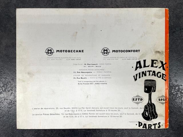 Motobécane catalogue pièce détachées X1 X1L