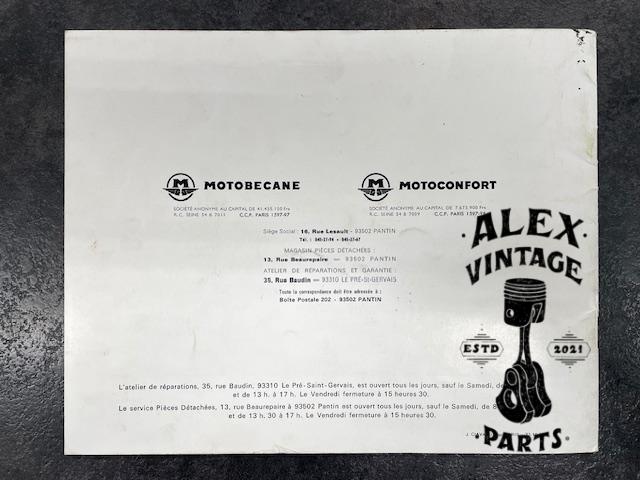 Catalogue motobécane motoconfort vélomoteur 125