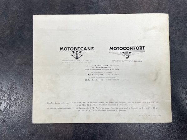catalogue pièce motobécane – motoconfort mobylette type AV-AU