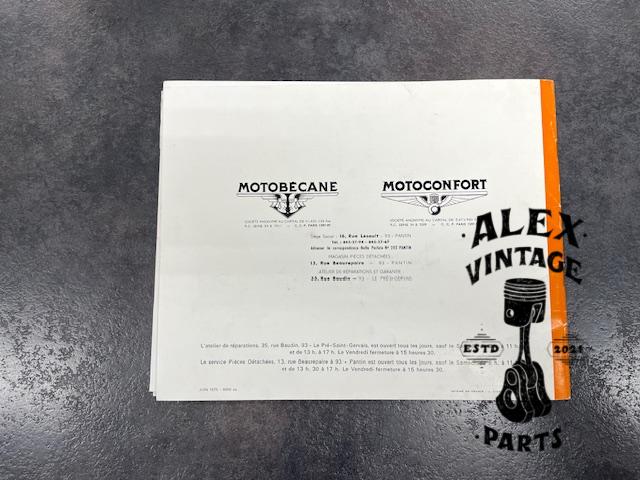 Catalogue motobécane motoconfort mobylette 40-40T