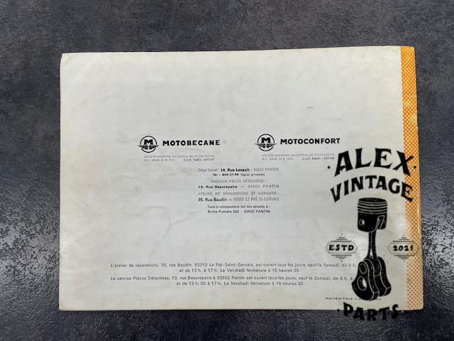 Catalogue pièce motobécane motoconfort mobylette G50 H50