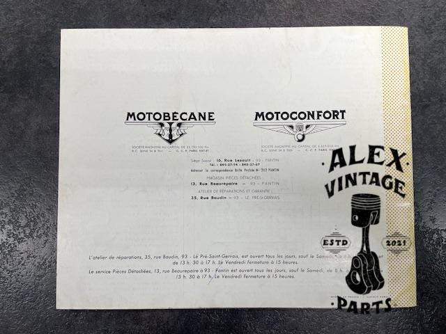Catalogue pièce motobécane motoconfort cady M1