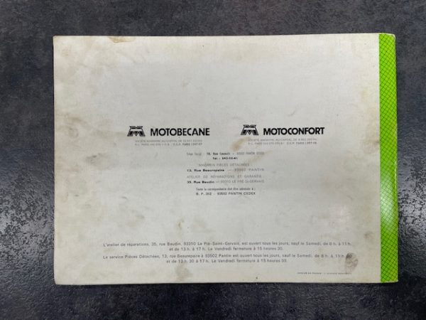 catalogue pièce motobécane motoconfort M3