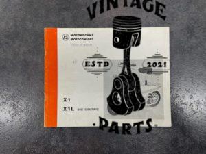 Motobécane catalogue pièce détachées X1 X1L