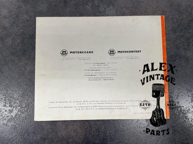 Motobécane catalogue pièce détachées X1 X1L