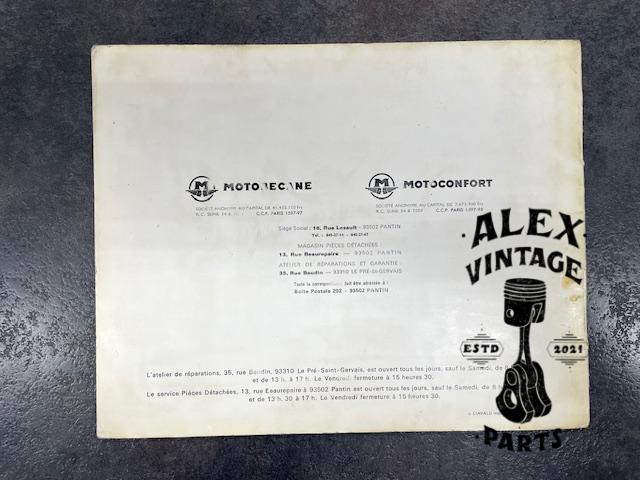 Catalogue motobécane motoconfort vélomoteur 125