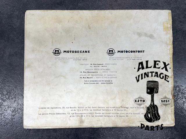 Catalogue motobécane motoconfort vélomoteur 125