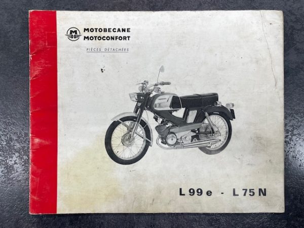 Catalogue pièce motobécane motoconfort L99e L75N
