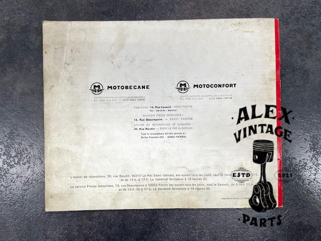 Catalogue pièce motobécane motoconfort L99e L75N