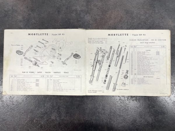 Catalogue pièce motobécane motoconfort mobylette SP 93