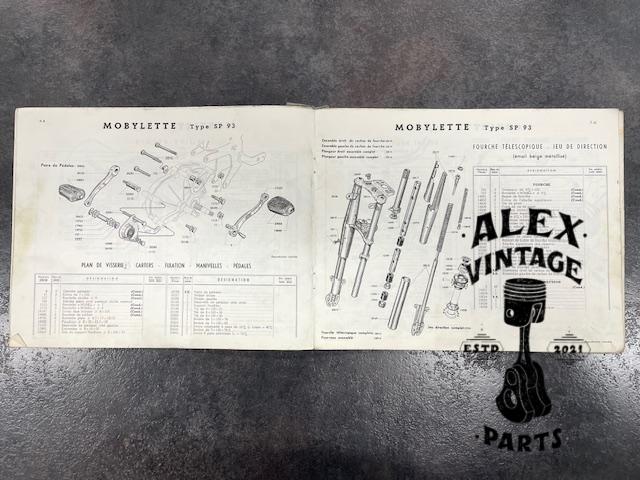 Catalogue pièce motobécane motoconfort mobylette SP 93