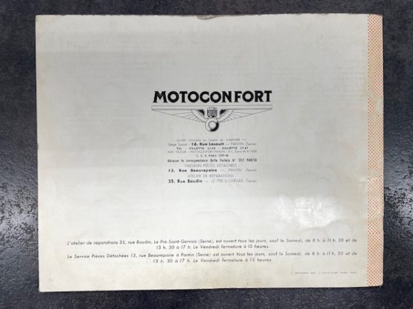 Catalogue pièce motobécane motoconfort mobylette AU98 C98