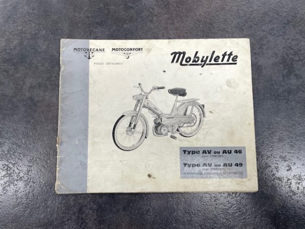 Catalogue pièce motobécane motoconfort mobylette AV46 AV49