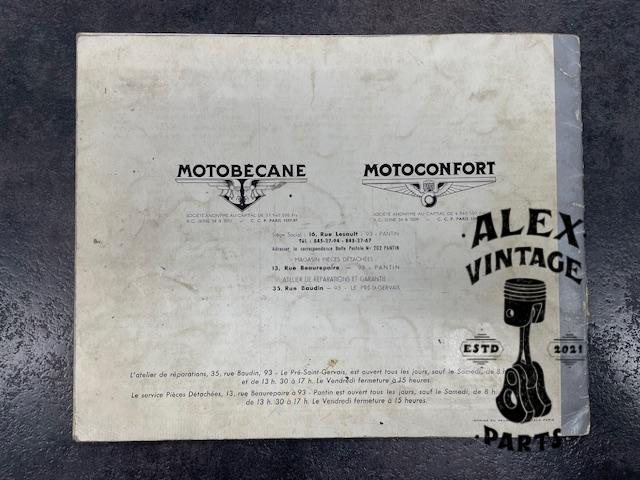 Catalogue pièce motobécane motoconfort mobylette AV46 AV49