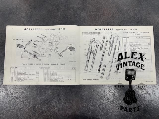 Catalogue pièce motobécane motoconfort mobylette SP93D-L