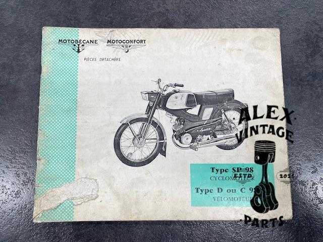 Catalogue pièce motobécane motoconfort SP98 D ou C98SP