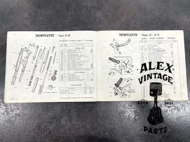 Catalogue pièce motobécane motoconfort mobylette 92 92N