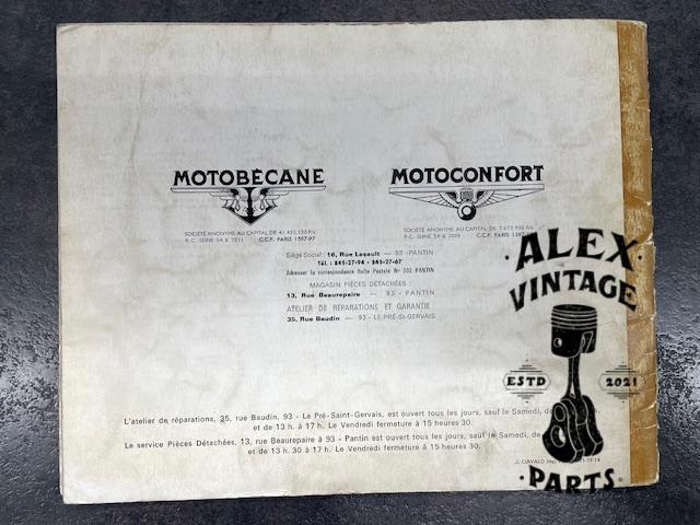 Catalogue pièce motobécane motoconfort mobylette 92 92N