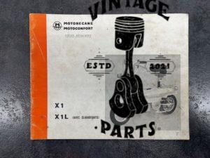 Catalogue pièce motobécane motoconfort X1 X1L
