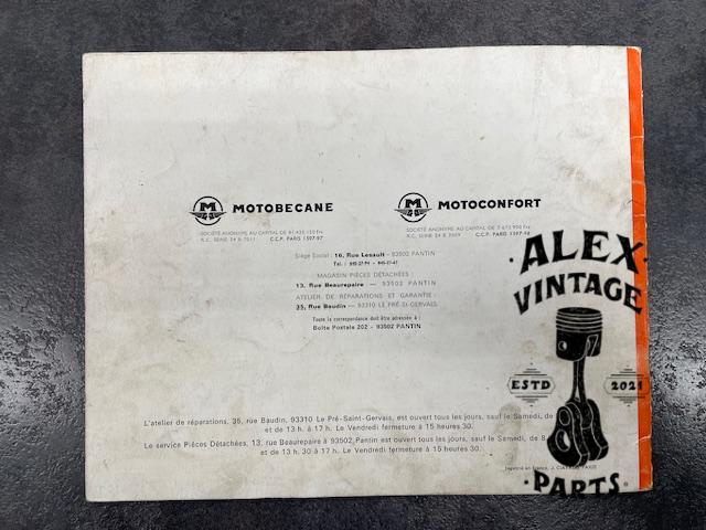 Catalogue pièce motobécane motoconfort X1 X1L