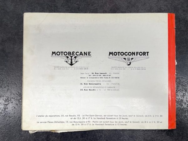 Catalogue pièce motobécane motoconfort SP 94 TT