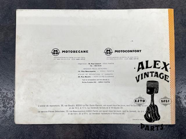 Catalogue pièce motobécane motoconfort mobylette G50 – H50