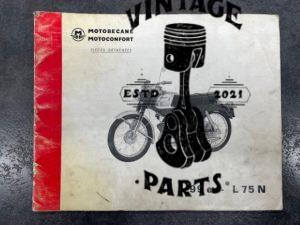 Catalogue pièce motobécane motoconfort L99e – L75N