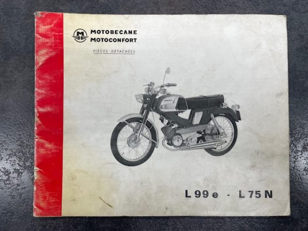 Catalogue pièce motobécane motoconfort L99e – L75N