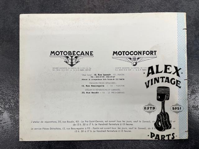 Catalogue pièce motobécane motoconfort vélomoteur