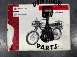 Catalogue pièce motobécane motoconfort vélomoteur 125cm3