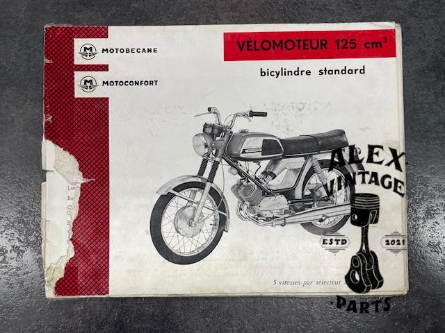 Catalogue pièce motobécane motoconfort vélomoteur 125cm3