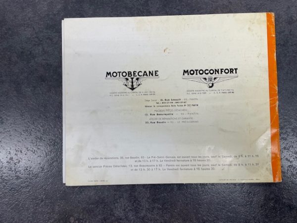 Catalogue pièce motobécane motoconfort mobylette 40T